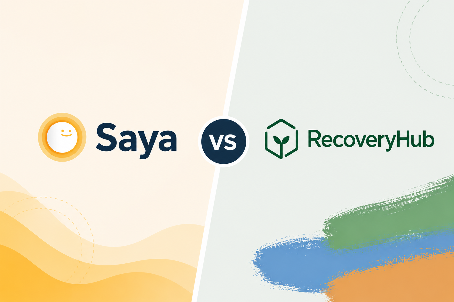 Saya vs. RecoveryHub: Which Online Mental Health Platform Fits You? (2026)